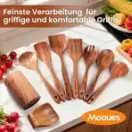 MOOUES 9-delni set lesenih kuhinjskih pripomočkov - slika 3