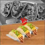 6x AKOLAFE stojala za taco s 3 razdelki 25 × 10 × 4,5 cm - slika 4