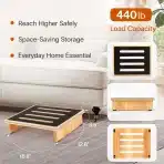 StrongTek lesena nizka stopnica 3,5", nedrseča - slika 2
