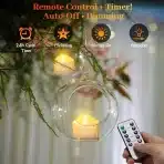 12x DAPHOMEU polnilne LED čajne svečke z daljincem - slika 5