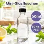 12x VOLILA stekleničke za napitke s pokrovčkom 60ml - slika 4