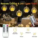12x DAPHOMEU polnilne LED čajne svečke z daljincem - slika 2
