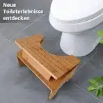 JATCWBO zložljiv bambusov podstavek za WC z nastavljivo višino - slika 5