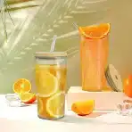 2x JOEYAN steklena kozarca s slamico 720ml - slika 5