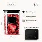 3x KIVY steklene posode za shranjevanje s pokrovom 1200 ml - slika 2
