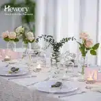 6x Hewory steklene vazice za rože S, M in L - slika 2
