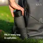 KIVY Tritan plastenka za vodo 1 L Ash Black - slika 4