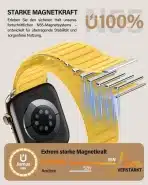 JIAMUS magnetni mrežasti pašček za Apple Watch 38–49mm - slika 3