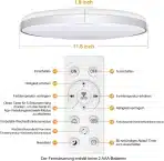 ToyGlee Pametna RGBIC LED Stropna Svetilka 36 W - slika 7