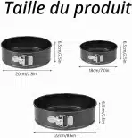 3x YXHZVON Okrogli Pekači za Torte 18/20/22 cm - slika 2