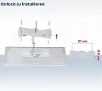 2x BestLuz LED stropni svetilki 58 × 20 cm 24 W - slika 6