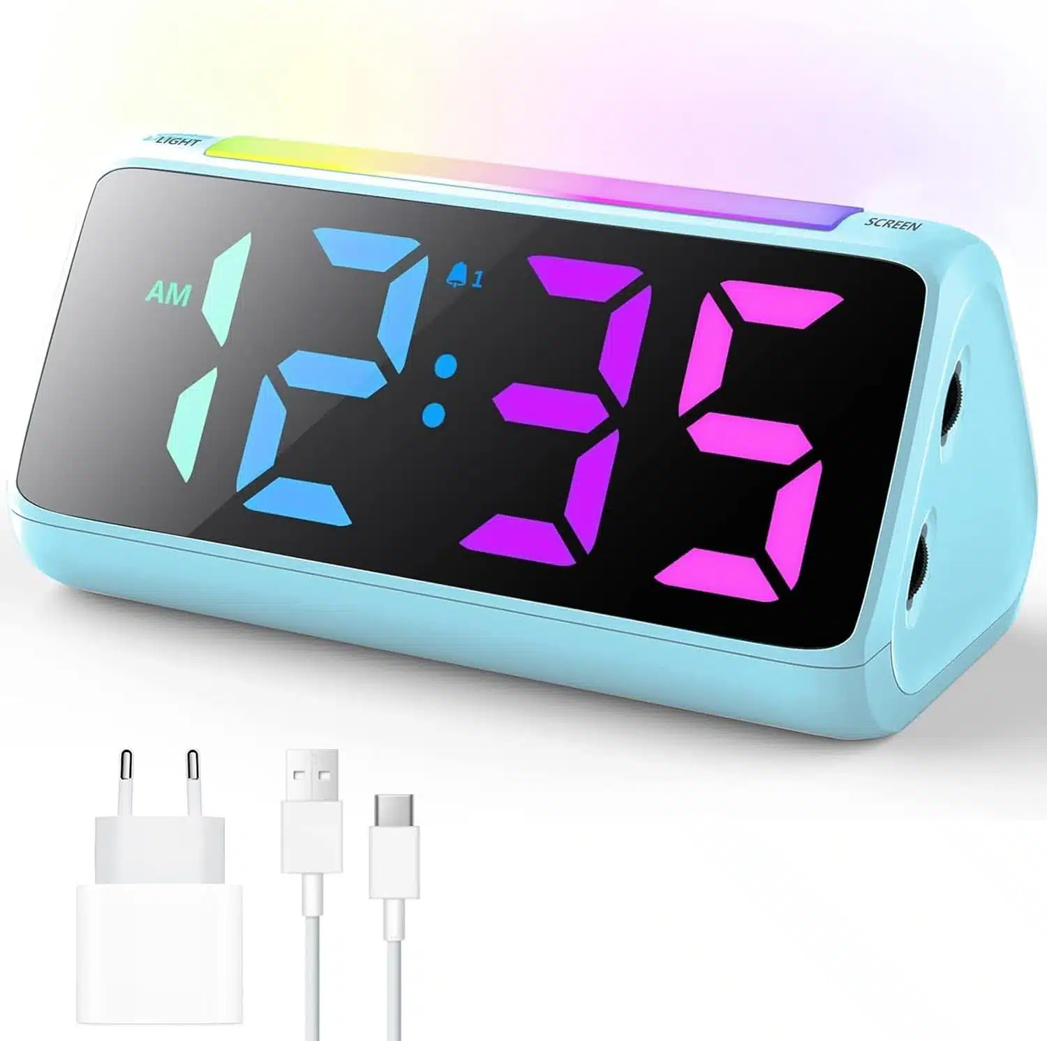 61KIWw9RCcL._AC_SL1500 Netzu Otroška Digitalna Budilka z RGB Lučko - slika 1