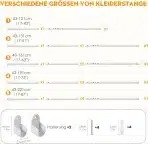 Poskena Teleskopska Garderobna Palica 43–101 cm - slika 5