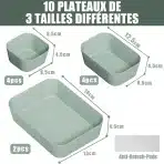 10x Homhut Organizatorji za Predale v 3 Velikostih - slika 2