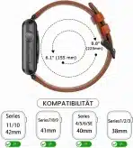 Tasikar Usnjen Pas za Apple Watch 38/40/41/42 mm - slika 4