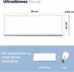 2x BestLuz LED stropni svetilki 58 × 20 cm 24 W - slika 4