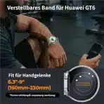 Titanov Pas za Huawei Watch GT6 46 mm - slika 5
