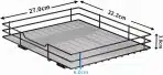 MAYZOLOP Izvlečni Organizator za Začimbe 32,2 × 27 × 6 cm - slika 2