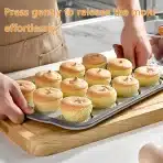 YXHZVON Silikonski Pekač za 12 Muffinov - slika 4