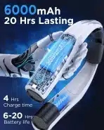 Lepwings Prenosni Ventilator za Okoli Vratu 6 Hitrosti - slika 3