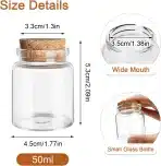 15x Acetiti Mini Stekleničke z Zamaški iz Plute 50 ml - slika 2