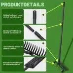 ABtool Vrtna Motika z 12 Zobmi in Nastavljivim Ročajem do 195 cm - slika 3