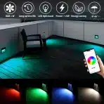 8x Arotelicht Vgradna LED Stopniščna Svetilka RGB+WW+CW 1,5 W - slika 5