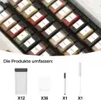 12x Posodica za Začimbe 120 ml s Črnim Pokrovom - slika 3