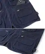 KTWOLEN Moški Ribiški Brezrokavnik z 10 Žepi XL - slika 5