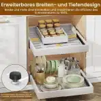 2x Housolution Izvlečni Organizator za Omarico 30–50 × 40–55 cm - slika 2