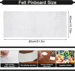Ddckj Stenska Tabla iz Filca 80 × 40 cm - slika 2
