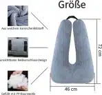 FHSGGP otroška potovalna blazina za avto 72 × 46 cm - slika 3