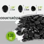 YiliYa Dekorativni Naravni Črni Prodniki 1,33 kg - slika 2