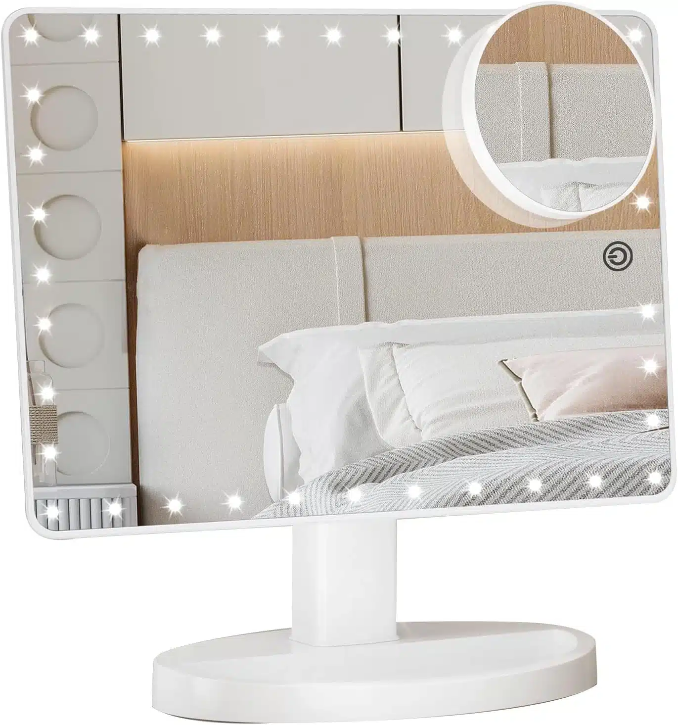 71U1eXeeY9L._AC_SL1500 FUNTOUCH LED Kozmetično Ogledalo z 10x Povečavo - slika 1