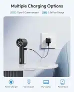 Gaiatop Prenosni Turbo Ventilator z LED Svetilko - slika 6