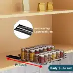 MAYZOLOP Izvlečni Organizator za Začimbe 32,2 × 27 × 6 cm - slika 4