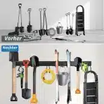 Stenski Nosilec za Vrtno Orodje 162,6 cm z 12 Kavlji + 4 S-Kavlji - slika 4