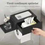 Lifewit Držalo za Toaletni Papir s Predalom in Polico - slika 3