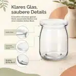 36x JMIATRY Stekleni Kozarčki s Pokrovi 150 ml - slika 3