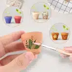 48x SHUESS Mini Glinen Cvetlični Lonček 3,5 × 3 cm - slika 5