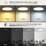 Matane LED Stropna Svetilka 24 W z Daljincem – 30 cm - slika 2