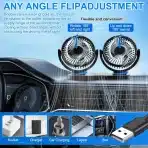 KUWUNG Dvojni USB Ventilator za Avto - slika 5