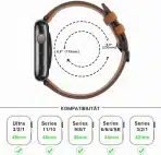 Anlinser Usnjen Pas za Apple Watch 42–49 mm - slika 3