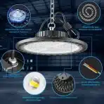 ANNIFUNLY UFO LED Industrijska Svetilka 100 W 10000 lm - slika 4