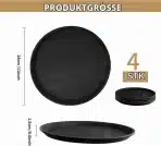 4x AZKEEGREY Protizdrsni Okrogli Servirni Pladnji 28 cm - slika 2
