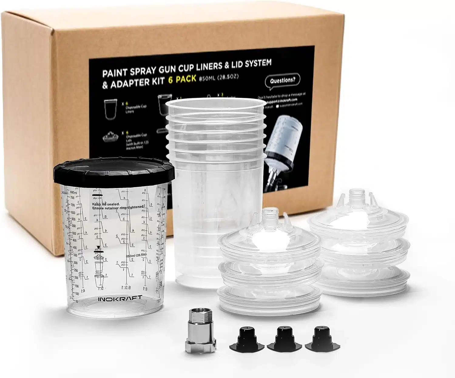 71xzJpWWi1L._AC_SL1500 InoKraft Sistem Posod za Barvo 800 ml z Adapterjem - slika 1