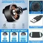 KUWUNG Dvojni USB Ventilator za Avto - slika 4