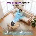 PALATALA Prenosni Namizni Ventilator z Baterijo - slika 3