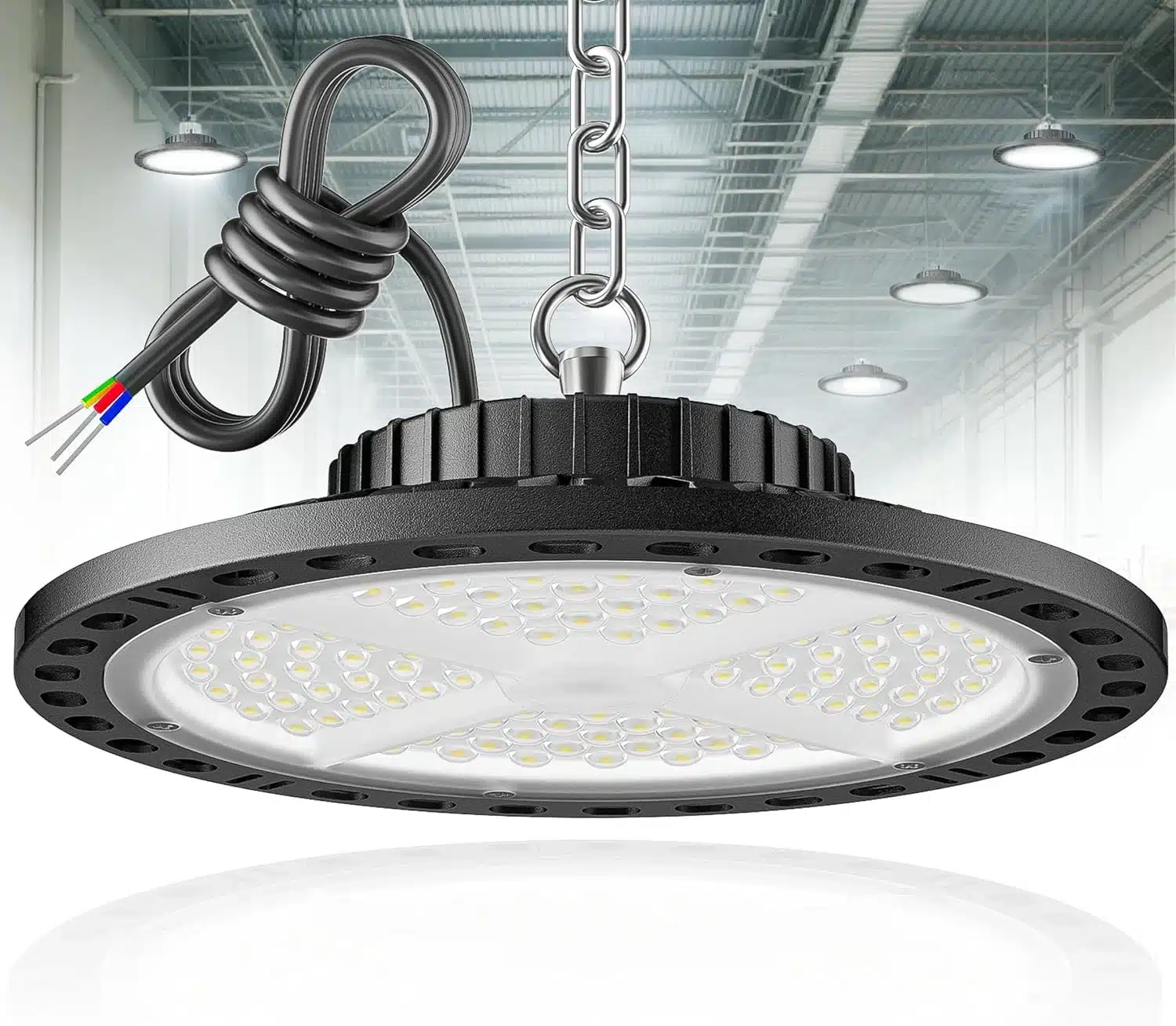 81HHePJCtKL._AC_SL1500 ANNIFUNLY UFO LED Industrijska Svetilka 100 W 10000 lm - slika 1
