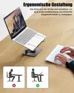 Loyal Leseno Stojalo za Knjige z 360° Vrtljivo Osnovo - slika 3